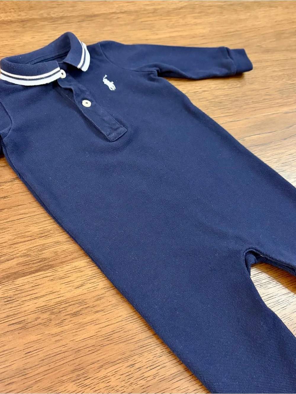 3-6 Months Polo Ralph Lauren Baby Boys Footed Romper Overall Jumpsuit Footie Kid